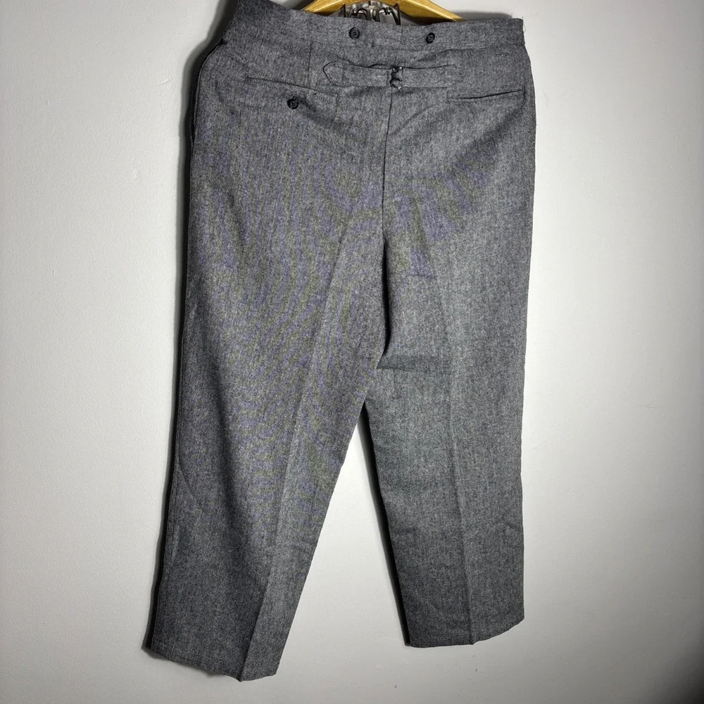 Vintage Wah Maker Frontier Hickory Stripe Pants USA Cinch Back Mens 38x28